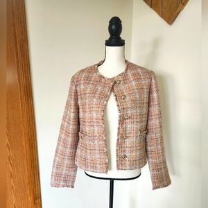 LOFT Multicolor Tweed Blazer